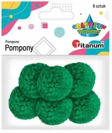 pompony-wloczkowe-3cm-zielone-6szt
