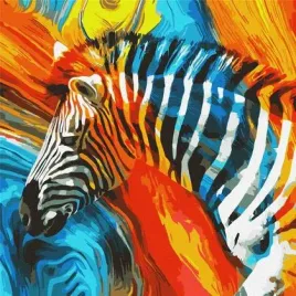malowanie-po-numerach-kolorowa-zebra-50x50cm