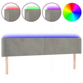 zaglowek-do-lozka-z-led-jasnoszary-183x16x7