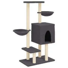 drapak-dla-kota-z-sizalowymi-slupkami-ciemnoszary-117-cm