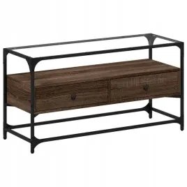 szafka-pod-tv-ze-szklanym-blatem-brazowy-dab-98x35x51-cm