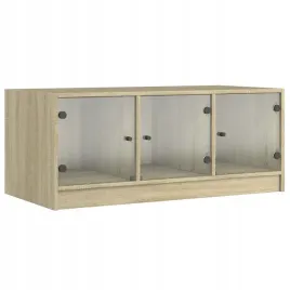 stolik-kawowy-ze-szklanymi-drzwiczkami-dab-sonoma-102x50x42cm