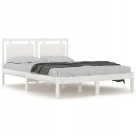 rama-lozka-biala-lite-drewno-160-x-200-cm