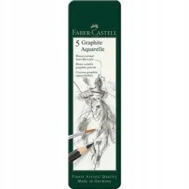 olowki-faber-castell-graphite-aquarelle-5-sztuk-bialy-kruk