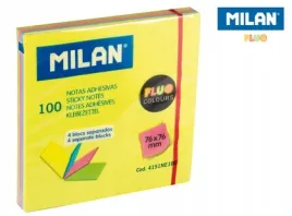 karteczki-samoprzylepne-milan-fluo-76-x-76-mm-w-4-kolorach-w-osobnych-blocz