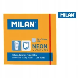 karteczki-samoprzylepne-76x76-neon-pomarancz-milan-milan