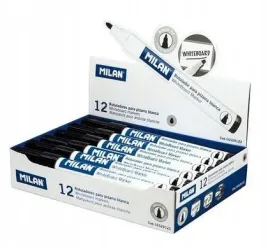 marker-do-tablic-okragly-czarny-12szt-milan-milan