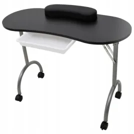 skladany-stolik-do-manicure-czarny-z-koleczkami
