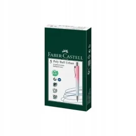 dlugopis-poly-ball-urban-xb-5szt-rozowy-faber-castell