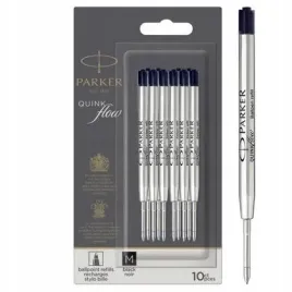 wklady-do-dlugopisow-quinkflow-czarne-m-10szt-parker