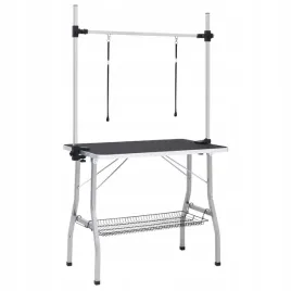 stol-groomerski-regulowany-z-2-smyczami-i-koszem