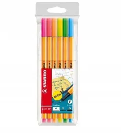 cienkopis-point-88-neon-6-kolorow-etui-stabilo