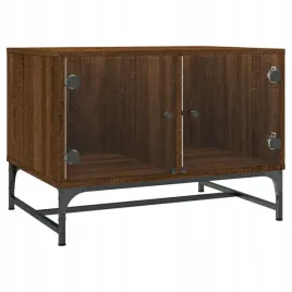 stolik-kawowy-szklane-drzwiczki-brazowy-dab-685x50x50-cm