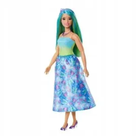 barbie-ksiezniczka-lalka-niebiesko-zielony-stroj-mattel