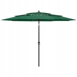 3-poziomowy-parasol-na-aluminiowym-slupku-zielon