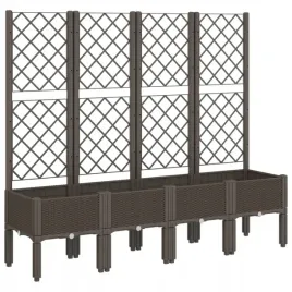 donica-ogrodowa-z-kratka-brazowa-160x40x142-cm