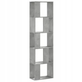 5-poziomowy-regal-na-ksiazki-szarosc-betonu-45x235x1625-cm
