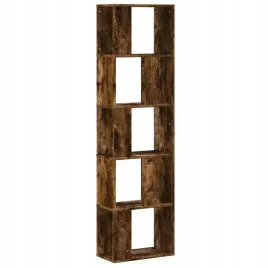 5-poziomowy-regal-na-ksiazki-przydymiony-dab-45x235x1625-cm