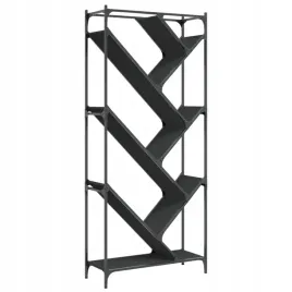 regal-czarny-79x30x180-cm-material-drewnopochodny-i-metal
