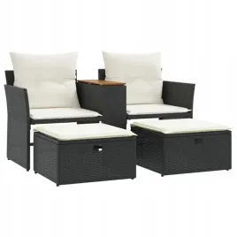 2-osobowa-sofa-ogrodowa-z-podnozkami-czarna-polirattan