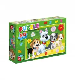 puzzle-60-pieski-kwiatki-multigra