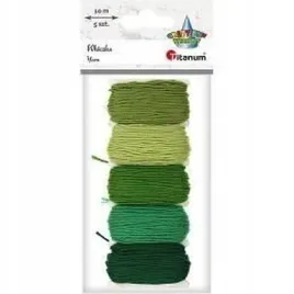 mulina-10m-tonacja-zielona-5-kolorow-titanum