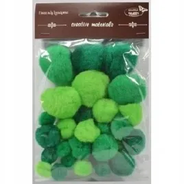 pompony-tonacyjne-zielone-15-40mm-30szt-galeria-hobby