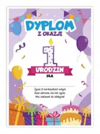 dyplom-a5-urodzinowy-pierwsze-urodziny-5szt-learnhow