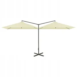 podwojny-parasol-na-stalowym-slupku-piaskowy-6