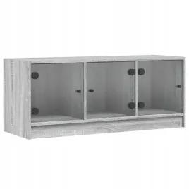 szafka-tv-ze-szklanymi-drzwiami-szary-dab-sonoma-102x37x42-cm