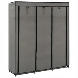 szafa-z-przegrodami-i-drazkami-szara-150x45x175-cm-tkanina