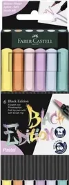 pisaki-pedzelkowe-black-edition-pastel-6-kolorow-faber-castell
