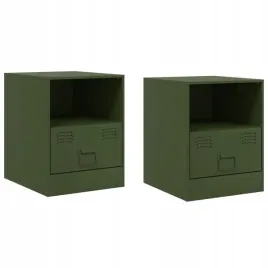 szafki-nocne-2-szt-oliwkowa-zielen-345x39x44-cm-stal