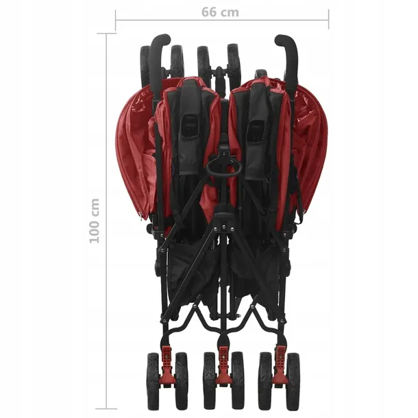 wozek-spacerowy-dla-blizniakow-czerwony-stalo-waga-z-opakowaniem-14-4-kg