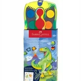 farby-szkolne-connector-dinozaury-12-kolorow-faber-castell