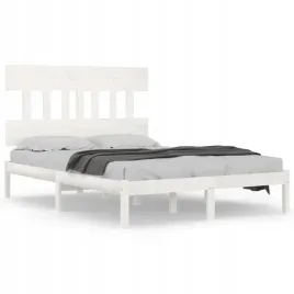 rama-lozka-biala-lite-drewno-160-x-200-cm