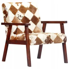 fotel-bialo-brazowy-naturalna-skora-kozia