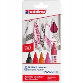 markery-do-tkanin-5-kolorow-cieplych-edding-edding