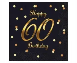 serwetki-happy-60-birthday-czarne-33x33cm-20szt-godan