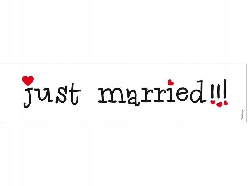 tablica-na-samochod-just-married-slub-wesele