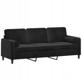 3-osobowa-sofa-z-poduszkami-czarna-180-cm-aksam