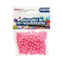 koraliki-do-nawlekania-rozowe-sznurek-6mm-16g-b
