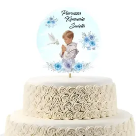 topper-papierowy-komunia-swieta-chlopiec-w-albie-20-x-10-cm