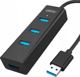 unitek-hub-4-portowy-usb-3-0-aktywny-czarny-blyszczacy-5000-mbps