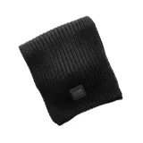 20166wchunkyribknitscarfblack