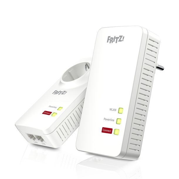 ﻿FRITZ!Powerline 1260 Set - zestaw adapterów PLC + WiFi AC+N Mesh Gigabit