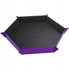 gamegenic-magnetic-dice-tray-hexagonal-black-purple