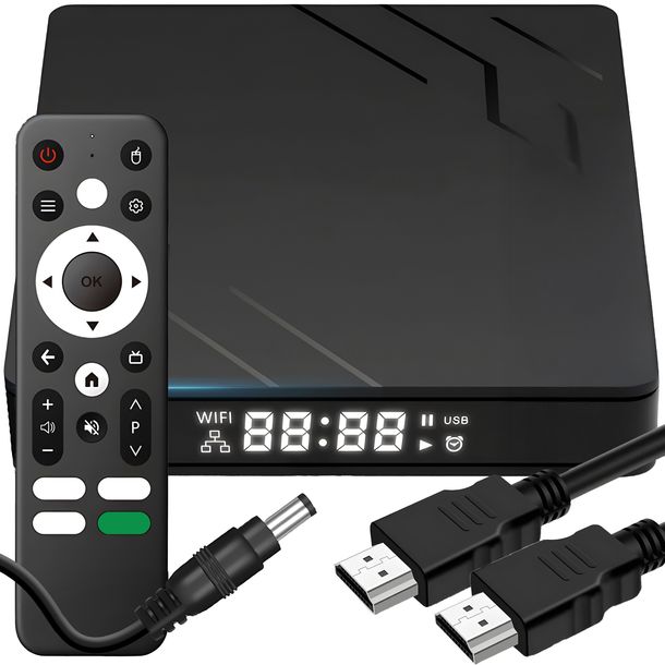 ODTWARZACZ MULTIMEDIALNY SMART TV STICK BOX BLUETOOTH 4K WIFI ANDROID PILOT