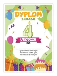 dyplom-a5-urodzinowy-czwarte-urodziny-5szt-learnhow