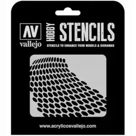 vallejo-st-sf003-stencils-distorted-honeycomb
